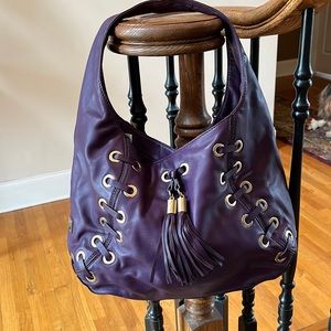 Michael Kors Astor Grommet Purple Shoulder bag